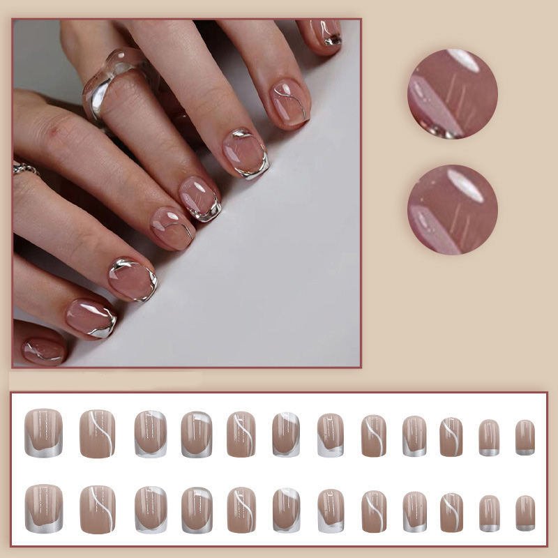 Short fake nails for women gir - Nail Art Press On ulasan dan harga