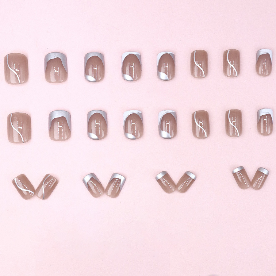 Short fake nails for women gir - Nail Art Press On ulasan dan harga