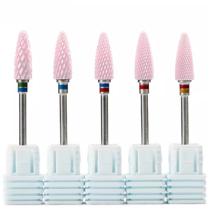 Pink Ceramic Milling Cutters F - Nail Drill Machine ulasan dan harga