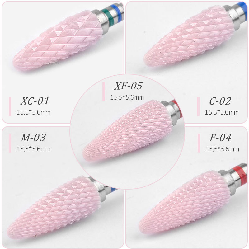 Pink Ceramic Milling Cutters F - Nail Drill Machine ulasan dan harga