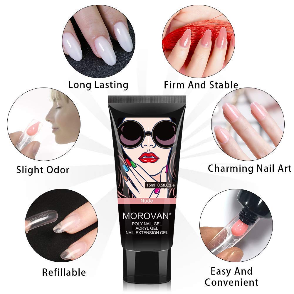 Poly Nail Gel Kit -6 Colors 0. - Nail Art Ombre ulasan dan harga