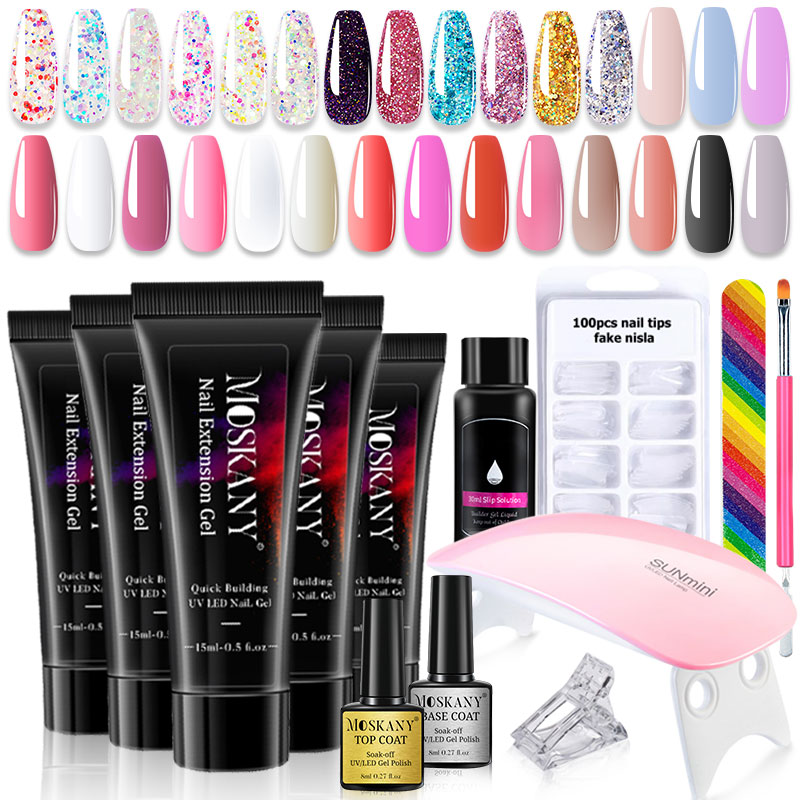 Poly Nail Gel Full Set With 6W - Nail Art Ombre ulasan dan harga
