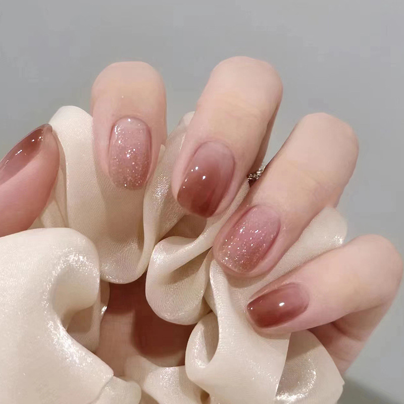 24pcs Bright Pink Gradient Col - Nail Art Pink ulasan dan harga
