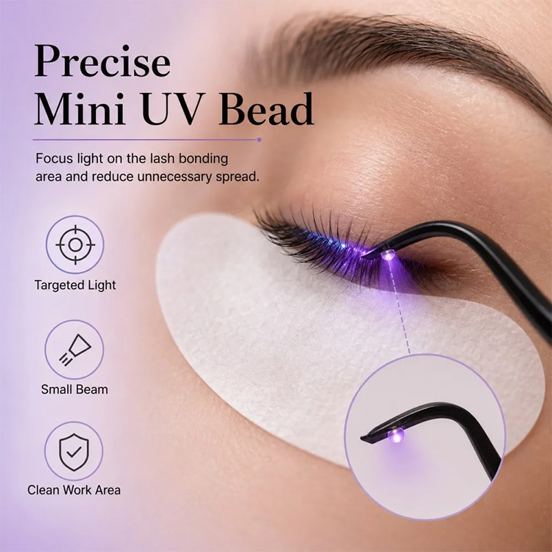 Mini UV Lash Lamp Tweezers 2‑S - Nail Art Ombre ulasan dan harga