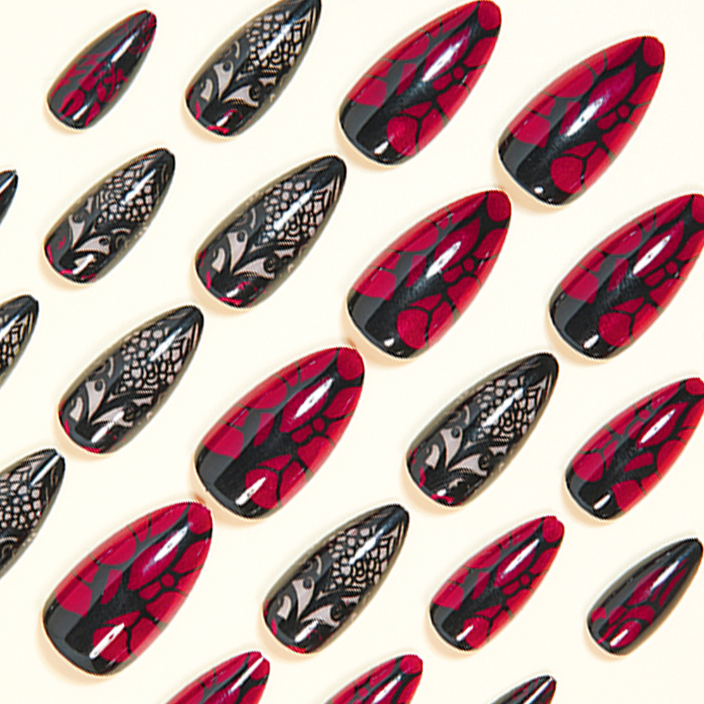 Medium fake nails for women da - Nail Art Press On ulasan dan harga