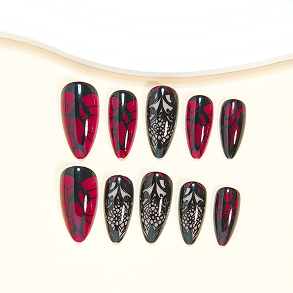 Medium fake nails for women da - Nail Art Press On ulasan dan harga