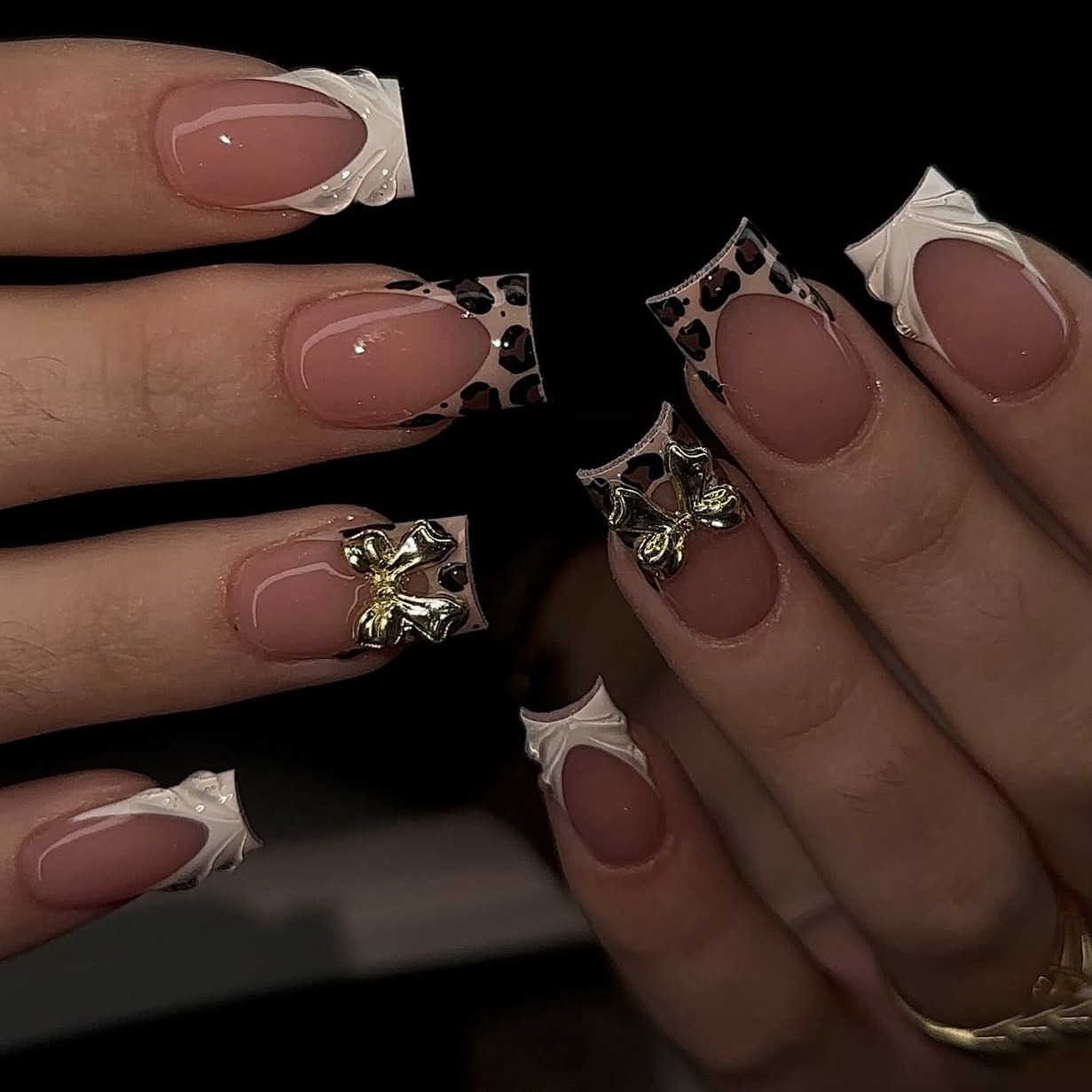 Short square fake nails for wo - Nail Art Press On ulasan dan harga