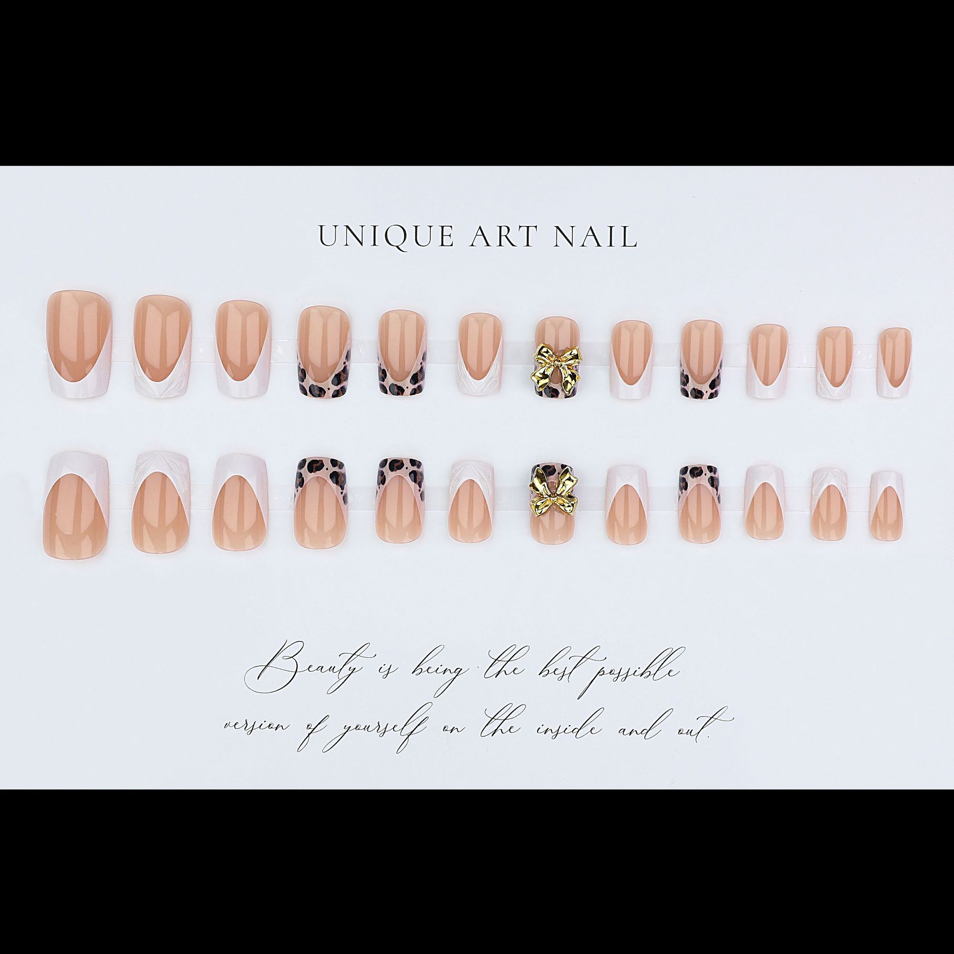 Short square fake nails for wo - Nail Art Press On ulasan dan harga